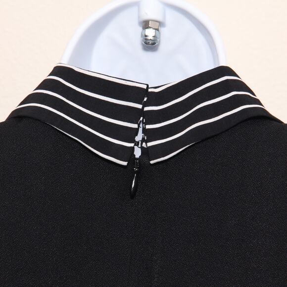 Vintage 80s Virgo II Layered Black Jacket Dress Size Small - Picture 7 of 8